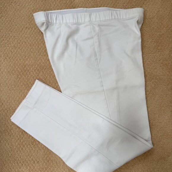 J.Jill Wearever Knit Women's Pants, white, size 12T - Picture 1 of 11